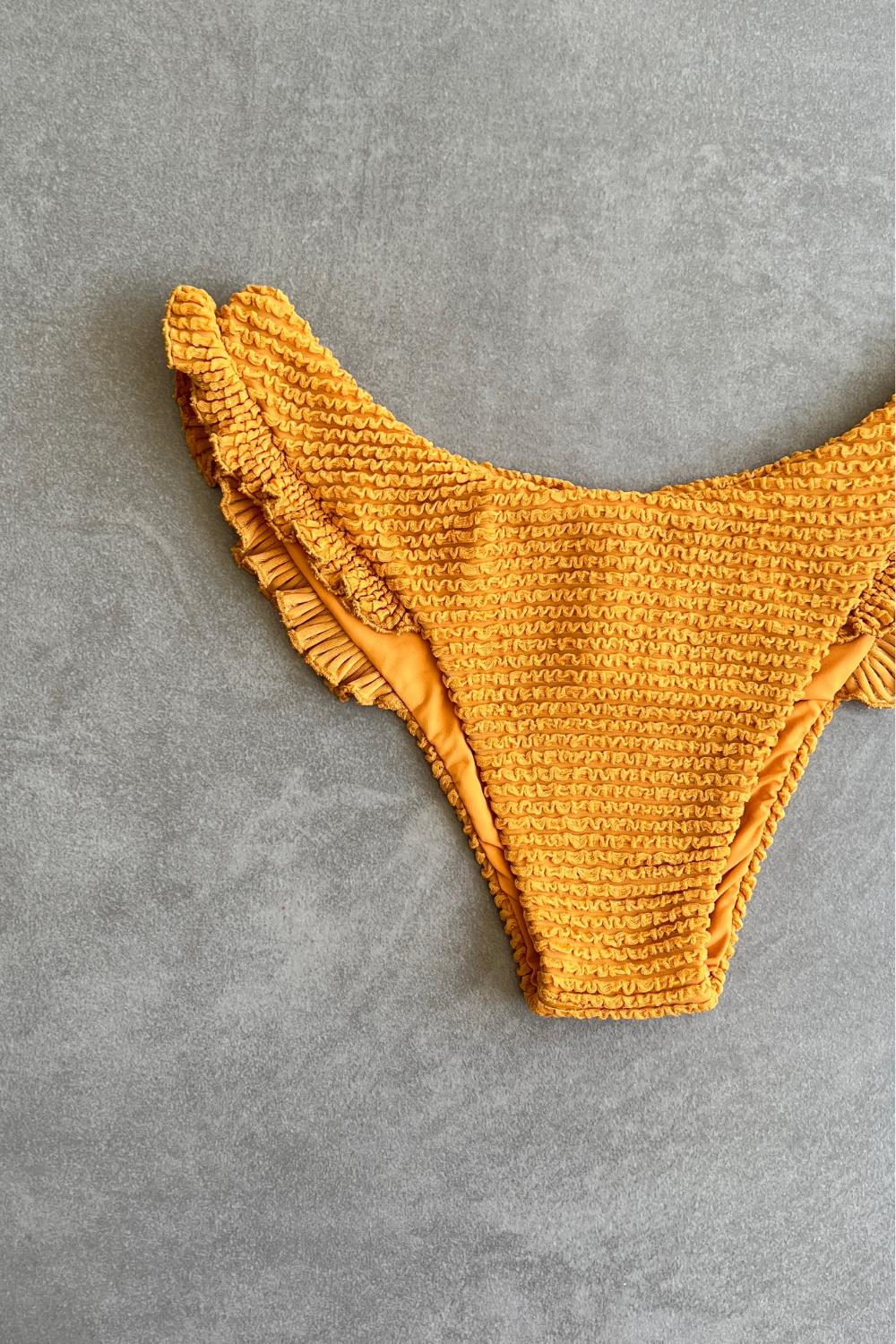 Apricot Textured Yasmin Bikini Bottom