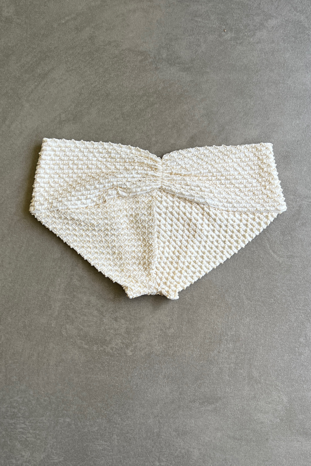 Sparkling Snow Mermaid Weave Textured Melissa Bikini Bottom