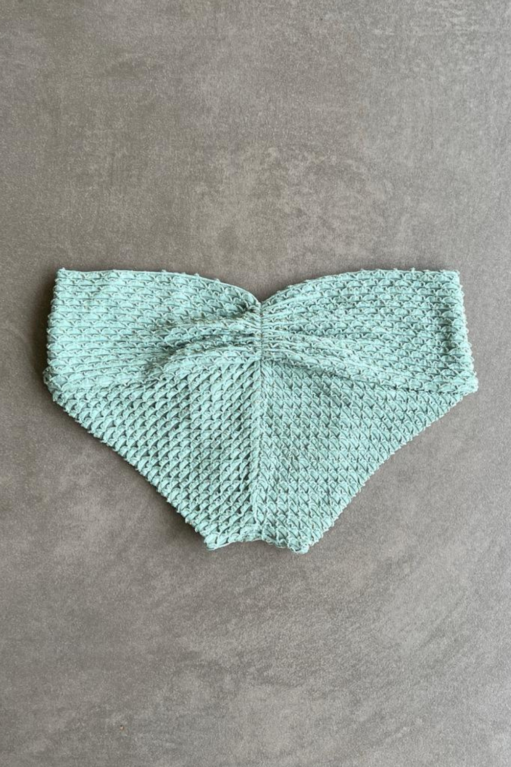 Seafoam Green Sparkling Mermaid Weave Textured Melissa Bikini Bottom