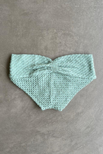 Load image into Gallery viewer, Seafoam Green Sparkling Mermaid Weave Textured Melissa Bikini Bottom
