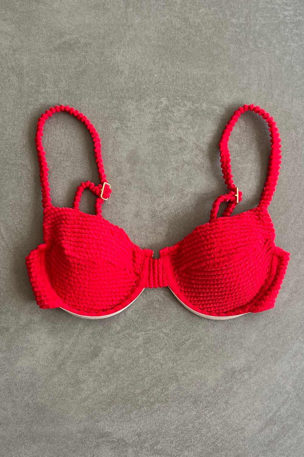 Mexican Chili Textured Zaya Bikini Top