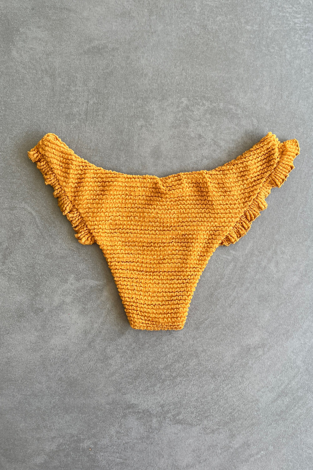 Apricot Textured Yasmin Bikini Bottom