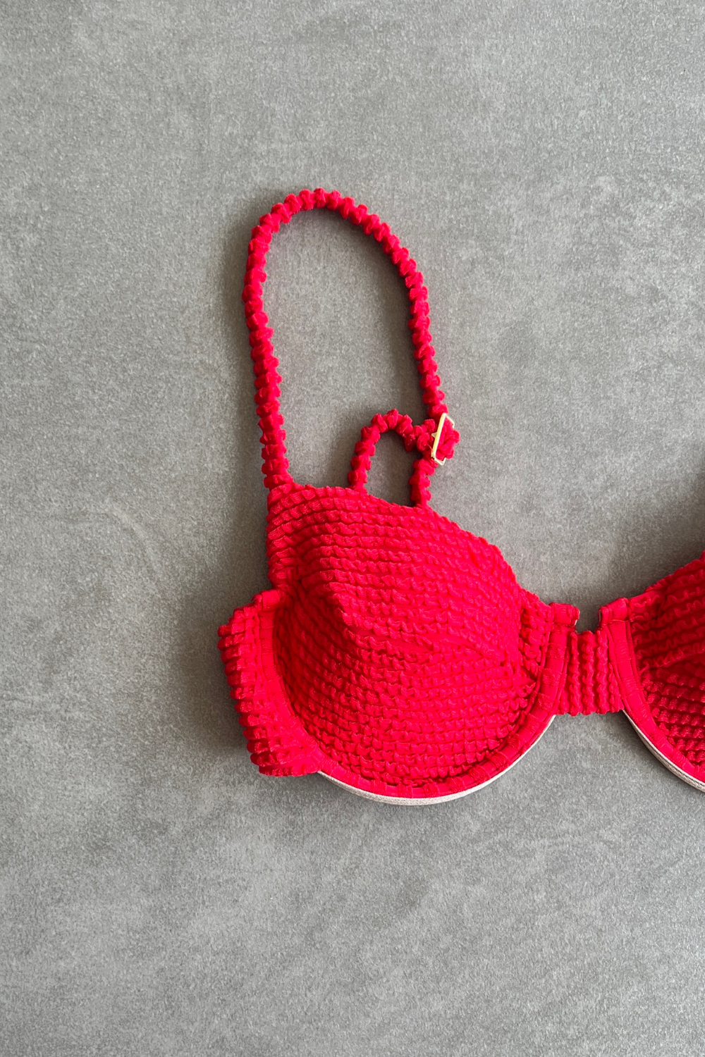 Mexican Chili Textured Zaya Bikini Top