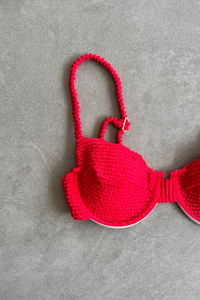 Mexican Chili Textured Zaya Bikini Top