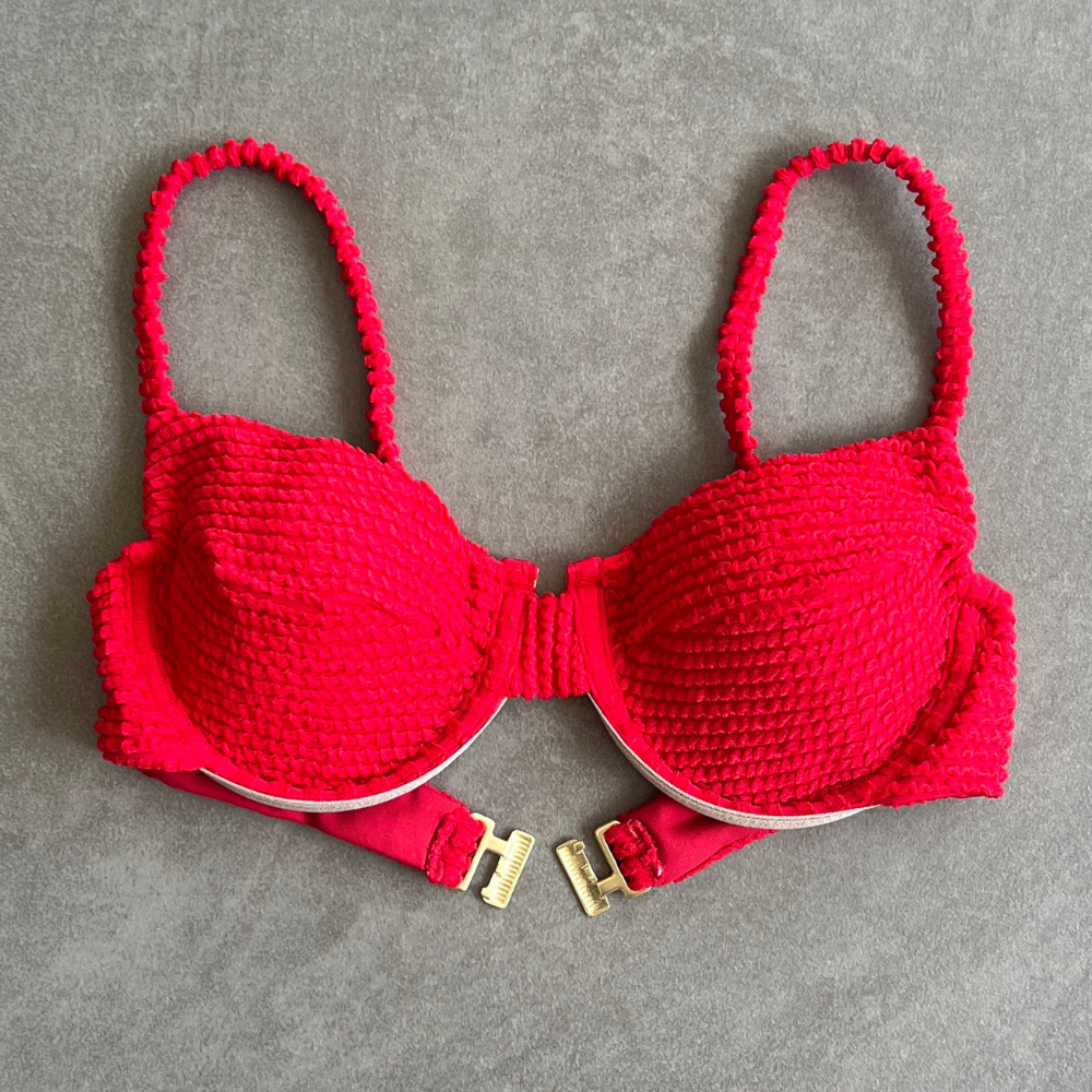 Mexican Chili Textured Zaya Bikini Top