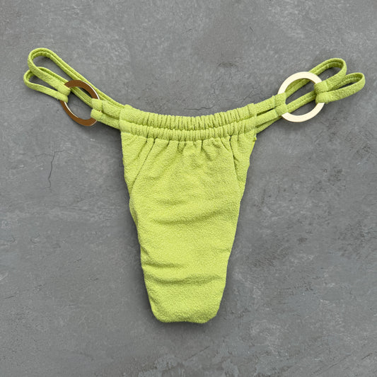Seashore Textured Citrus Kayla Bikini Bottom