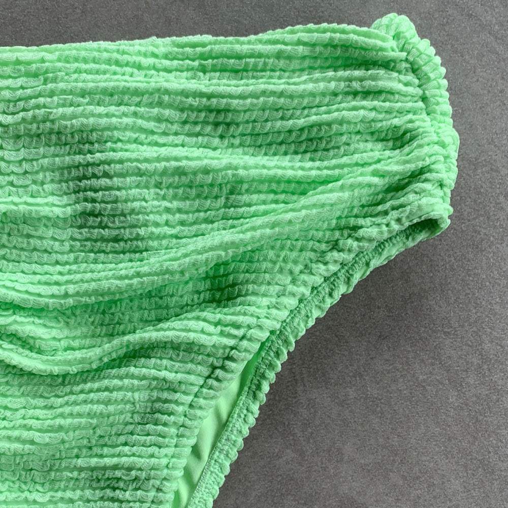Minty Haze Textured Marisa Bikini Bottom