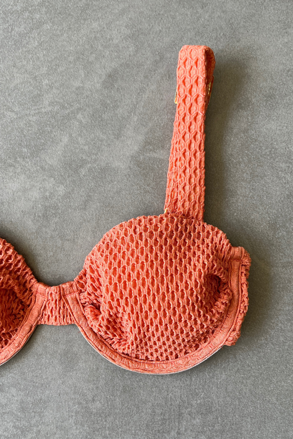 Toasted Peaches Honeycomb Carolina Bikini Top