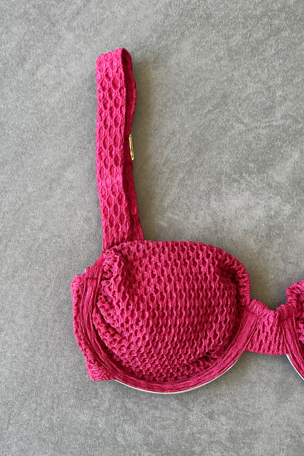 Berry Tan Lines Honeycomb Carolina Bikini Top