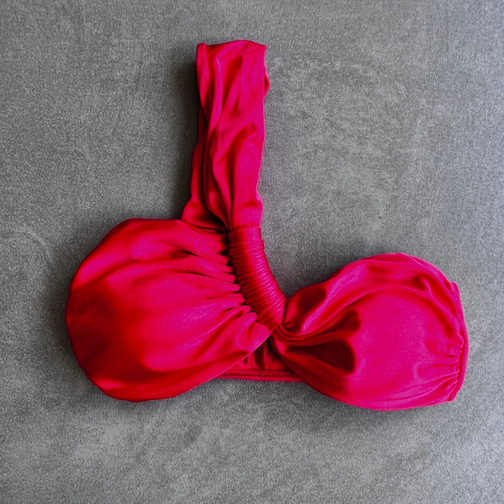 Scarlet Red Greek Bikini Top
