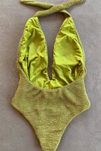 Load image into Gallery viewer, Pistachio Green Textured Samira One Piece Swimwear
