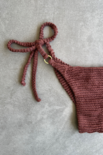 Load image into Gallery viewer, Browned Textured Katie Side Tie Bikini Bottom
