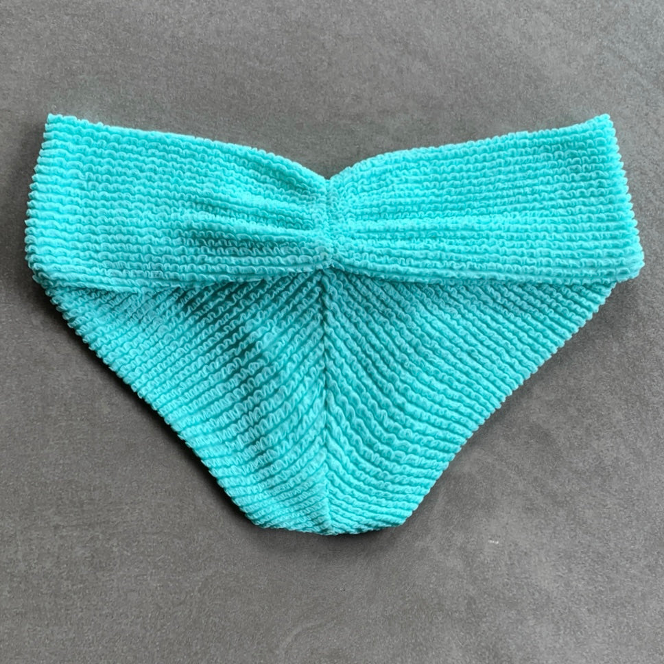 Curazao Blue Textured Melissa Bikini Bottom