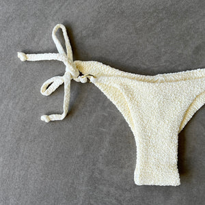 Buttercream Beehive Textured Katie Side Tie Bikini Bottom