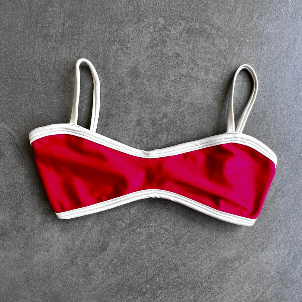 Scarlet Red Tati Bikini Top