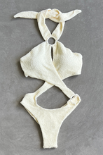 Load image into Gallery viewer, Buttercream Beehive Textured Julia One Piece Swimwear
