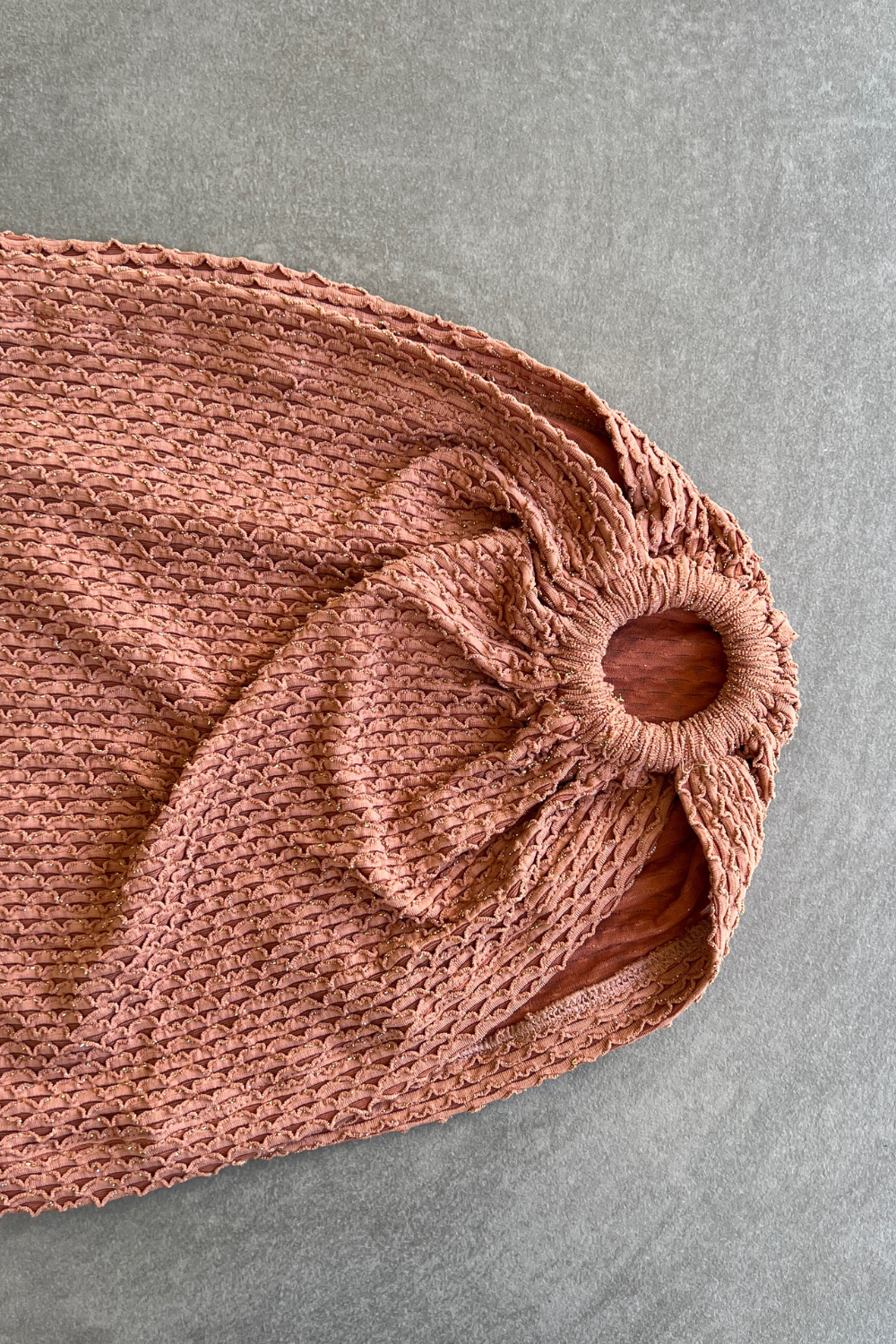 Toffee Brown Sparkling Mermaid Weave Mini Ring Skirt