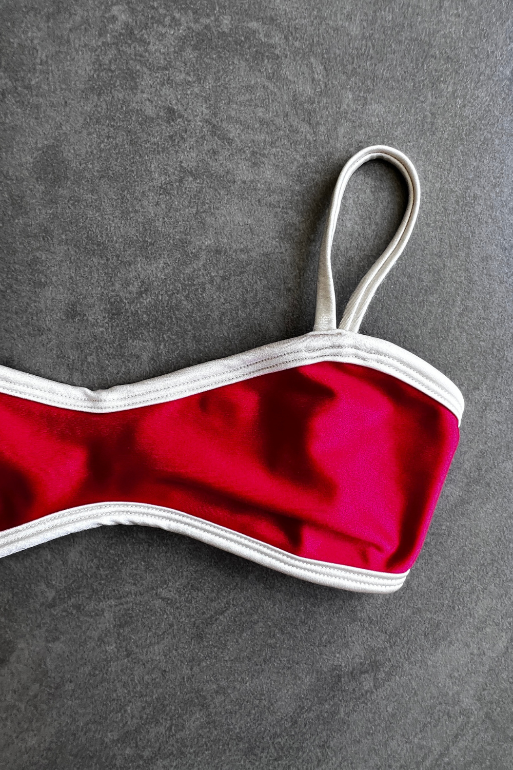 Scarlet Red Tati Bikini Top