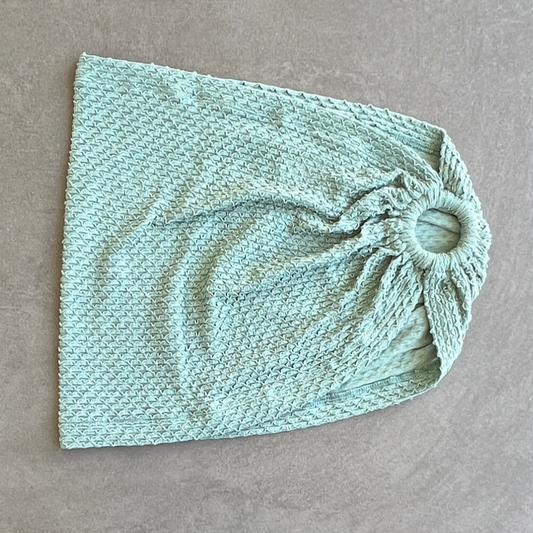 Seafoam Green Sparkling Mermaid Weave Mini Ring Skirt