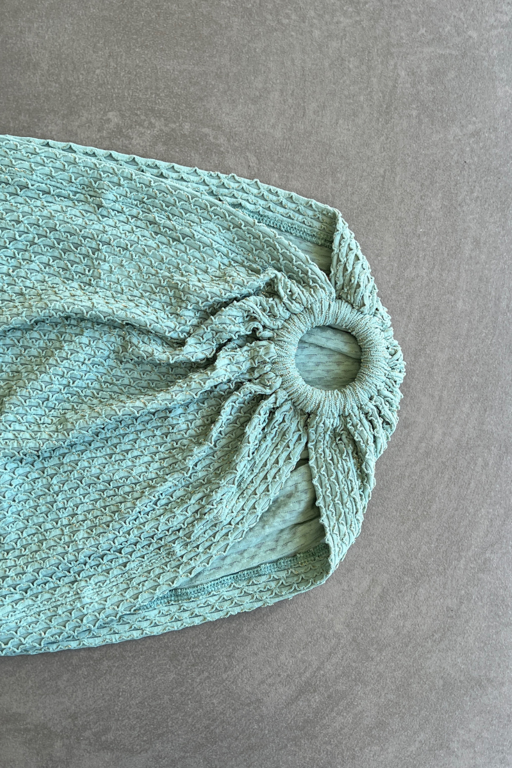 Seafoam Green Sparkling Mermaid Weave Mini Ring Skirt
