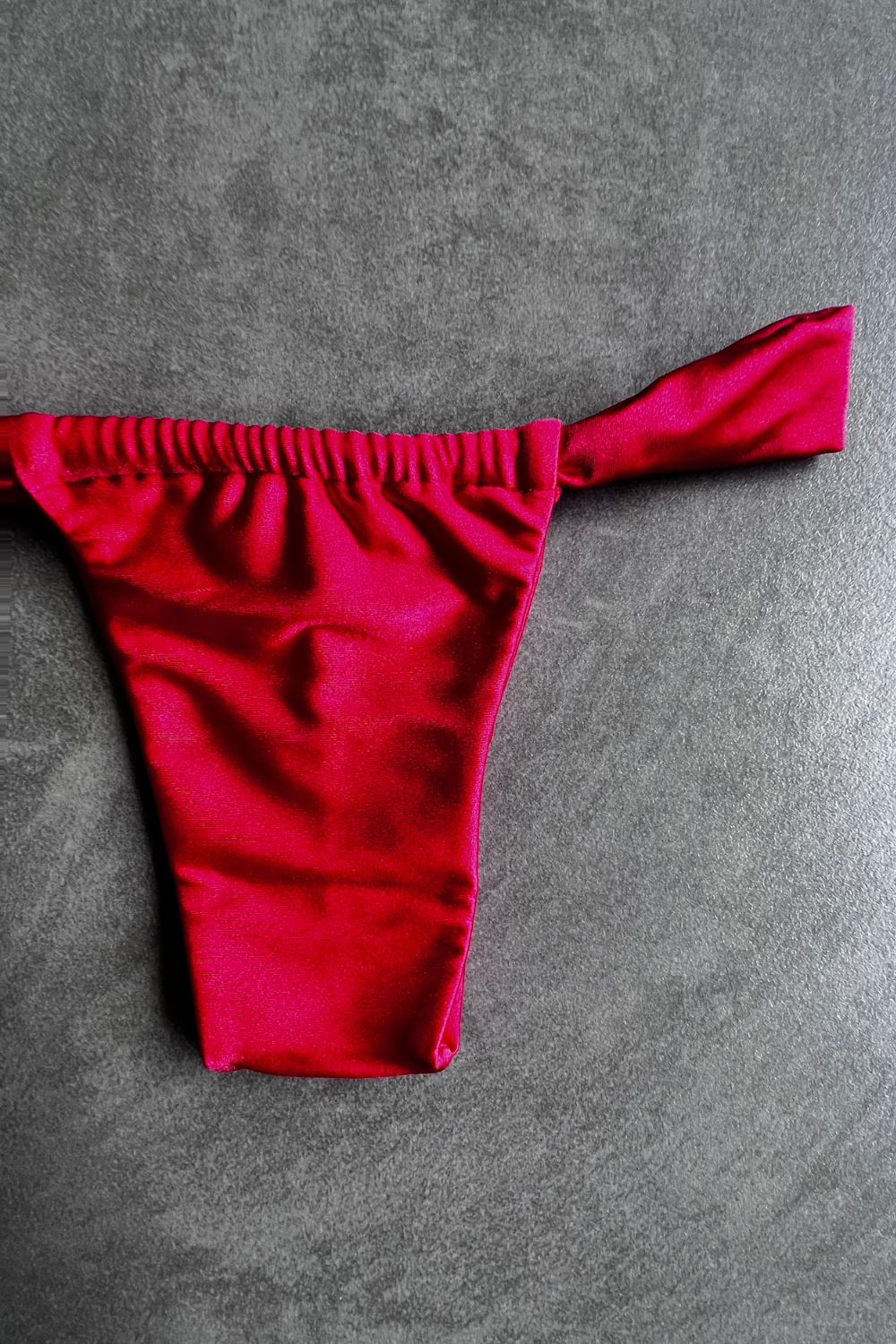 Scarlet Red Curtain Bikini Bottom