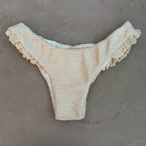 Pearl Textured Yasmin Bikini Bottom