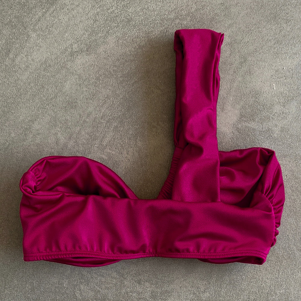 Cherry Greek Bikini Top