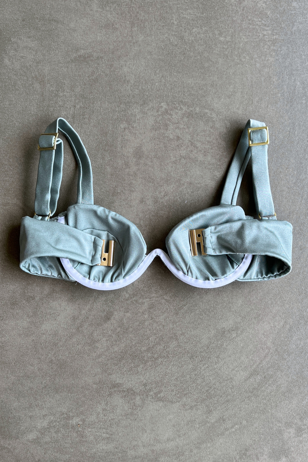 Silver Blue Maya Bikini Top