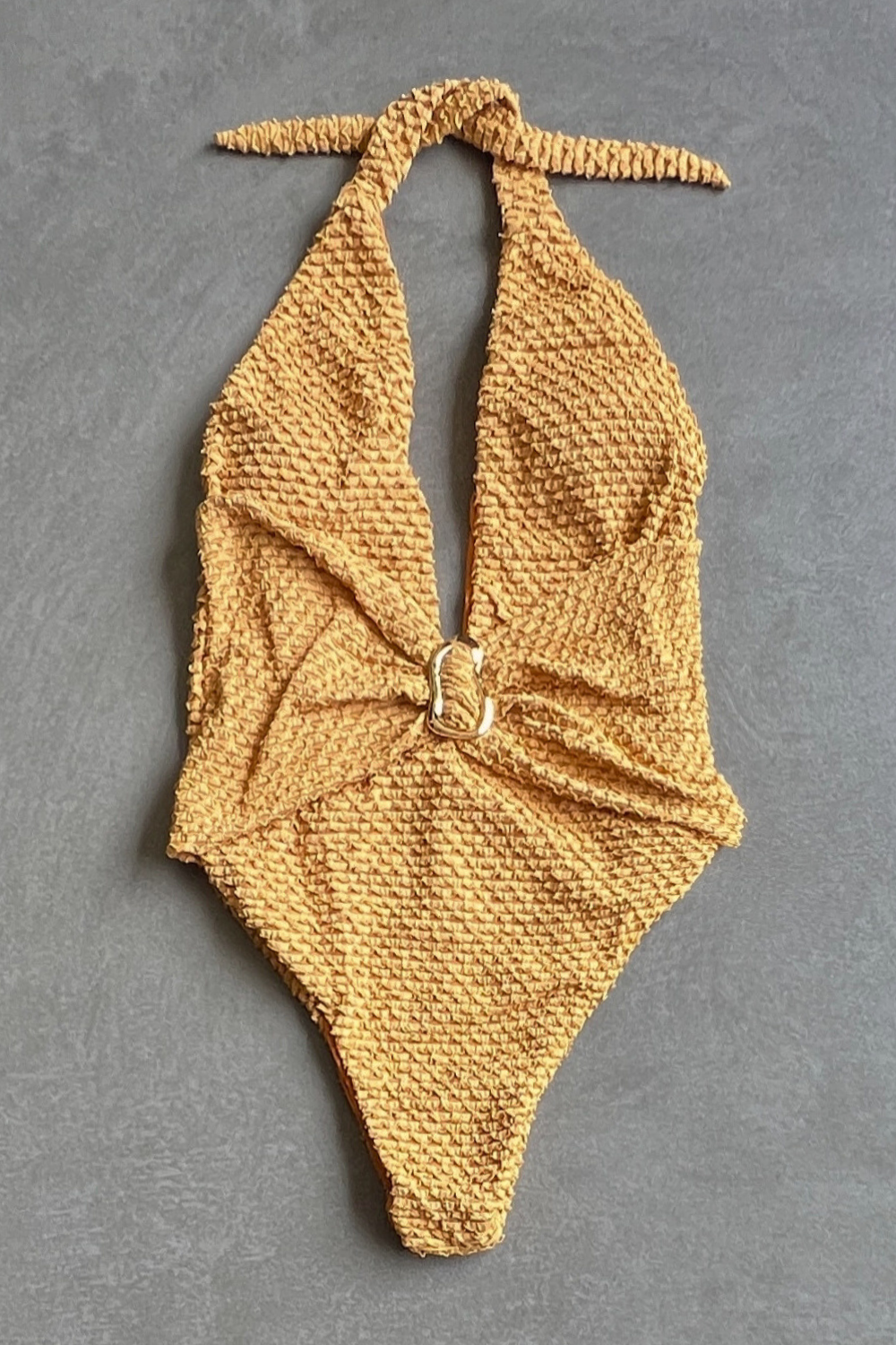 Golden Siren Mermaid Weave Textured Samira One Piece Swimwear