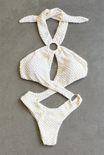 Load image into Gallery viewer, Sparkling Snow Mermaid Weave Textured Julia One Piece Swimwear
