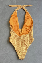 Load image into Gallery viewer, Golden Siren Mermaid Weave Textured Samira One Piece Swimwear
