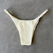 Load image into Gallery viewer, Buttercream Beehive Textured Tanga Bikini Bottom
