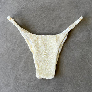 Buttercream Beehive Textured Tanga Bikini Bottom