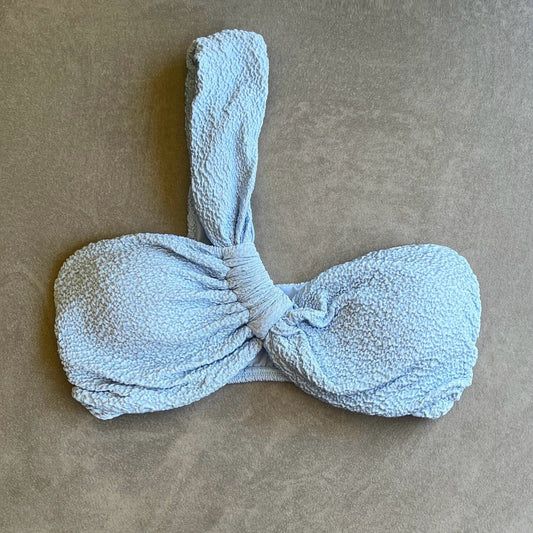 Blue Martini Beehive Textured Greek Bikini Top