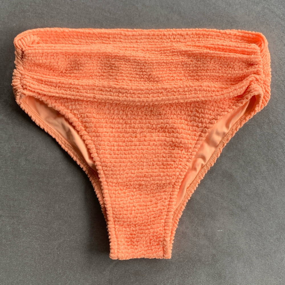 Energy Orange Textured Marisa Bikini Bottom