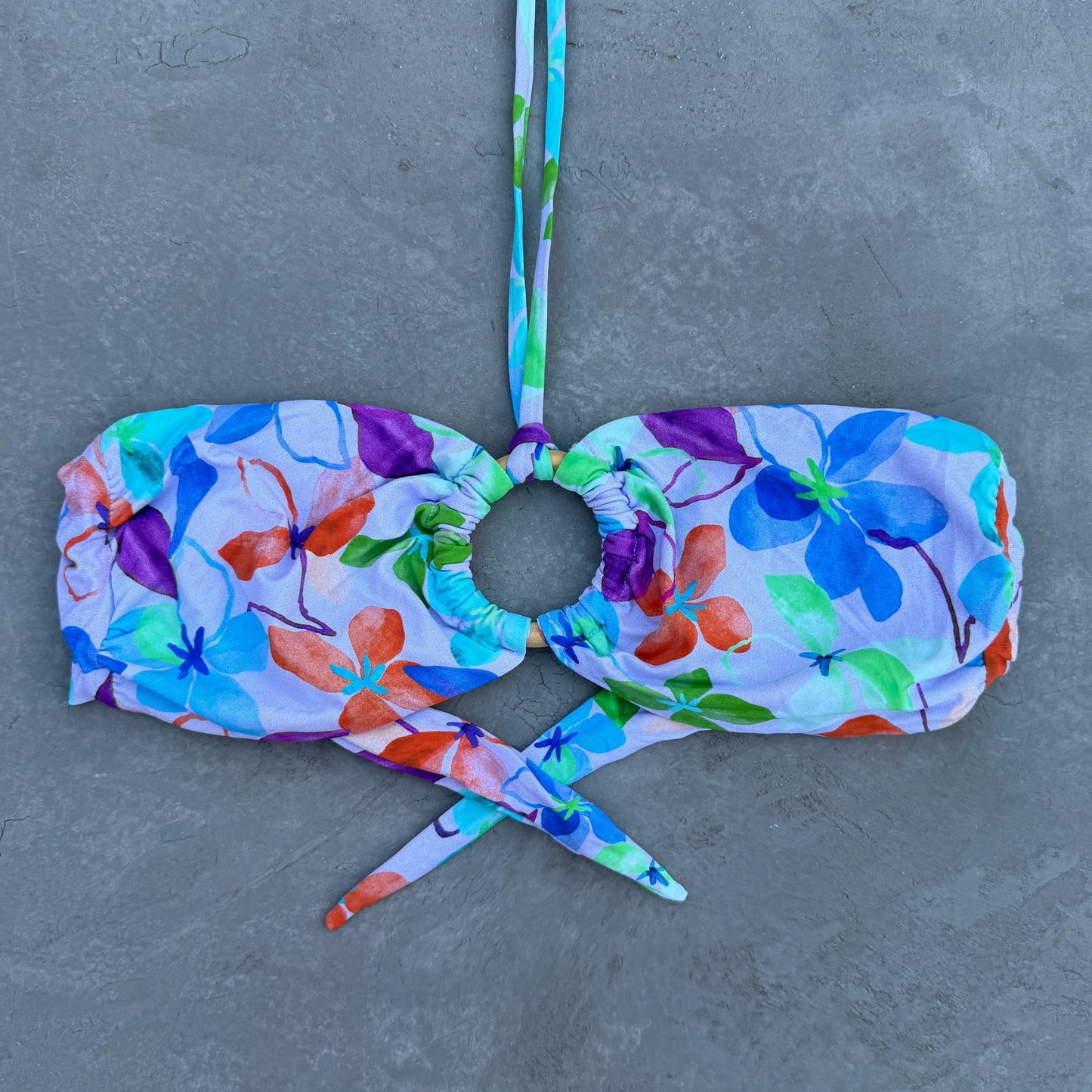 Spring Garden Strapless Bikini Top