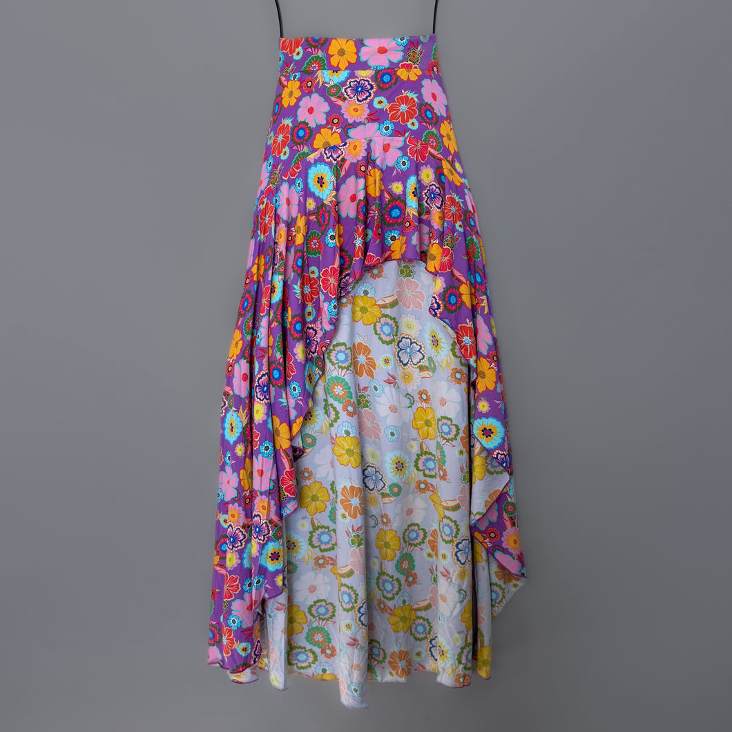 Floral Carnival High Low Skirt