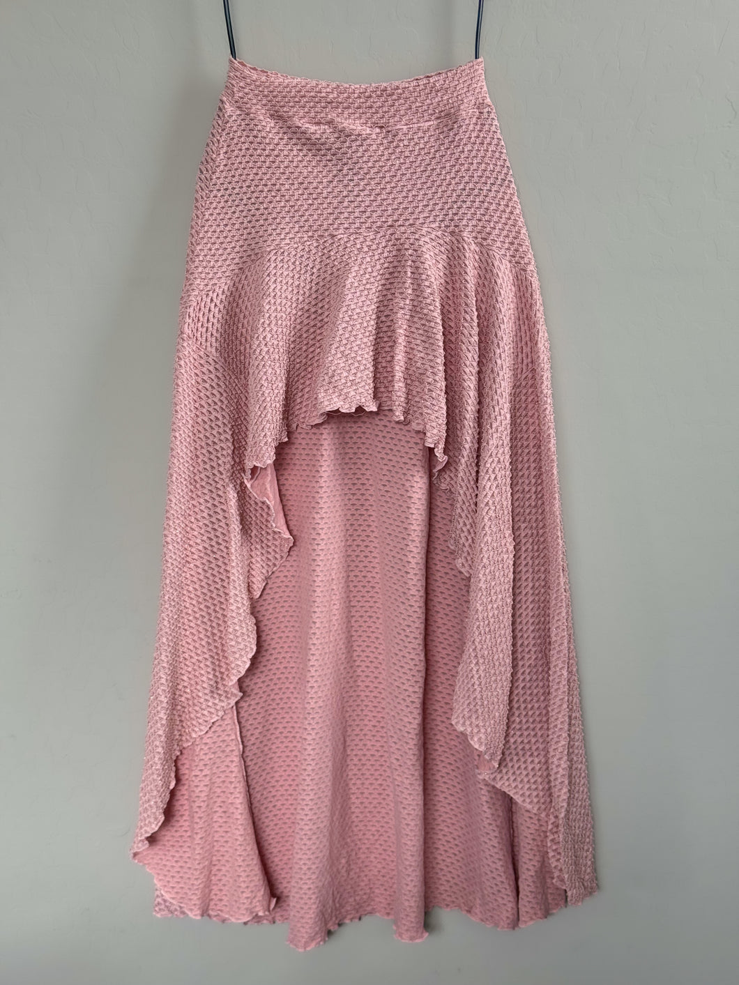 Pink Morganite Mermaid Weave High Low Skirt