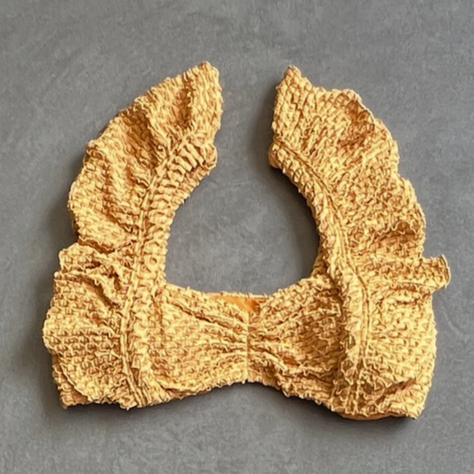 Golden Siren Mermaid Weave Textured Camille Bikini Top