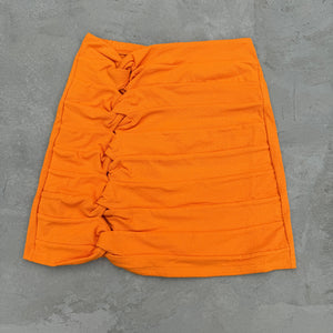 Seashore Textured Orange Zest Hooked On You Skirt