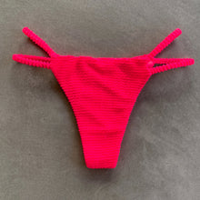 Load image into Gallery viewer, Electra Red Textured Tici Bikini Bottom
