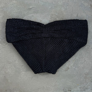 Onyx Textured Melissa Bikini Bottom