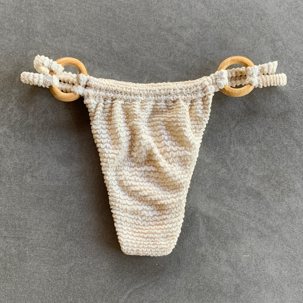 Pearl Textured Kayla Bikini Bottom