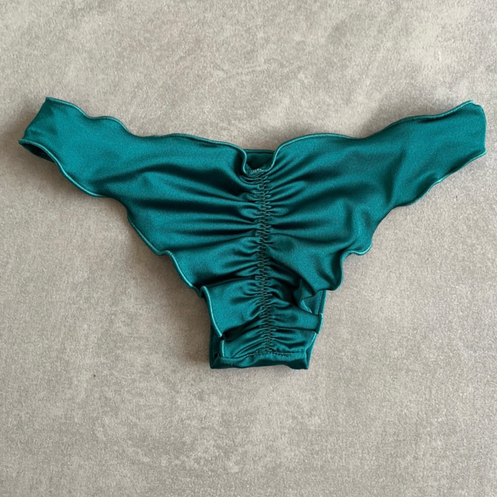 Forest Green Lili Ripple Bikini Bottom