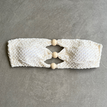 Load image into Gallery viewer, Sparkling Snow Mermaid Weave Textured Raquel Bikini Top
