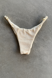 Pearl Textured Tanga Bikini Bottom