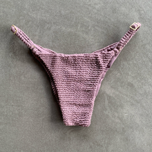 Load image into Gallery viewer, Lavender Mist Textured Tanga Bikini Bottom
