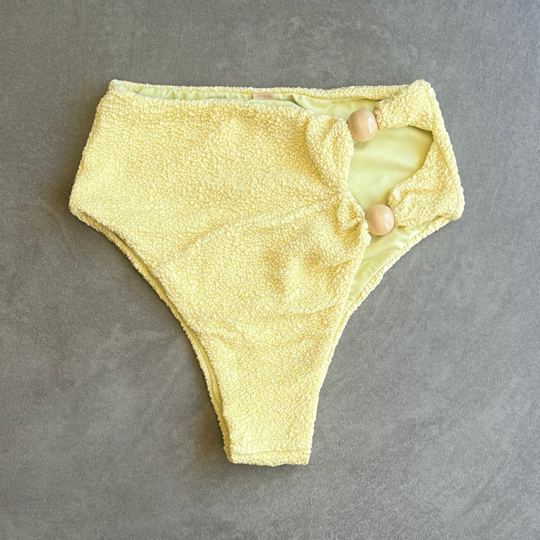 Lemoncello Beehive Textured Vera Bikini Bottom