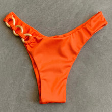 Load image into Gallery viewer, Carrot Orange Bia Rings Bikini Bottom
