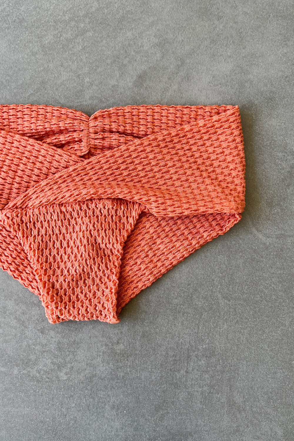 Toasted Peaches Honeycomb Textured Melissa Bikini Bottom